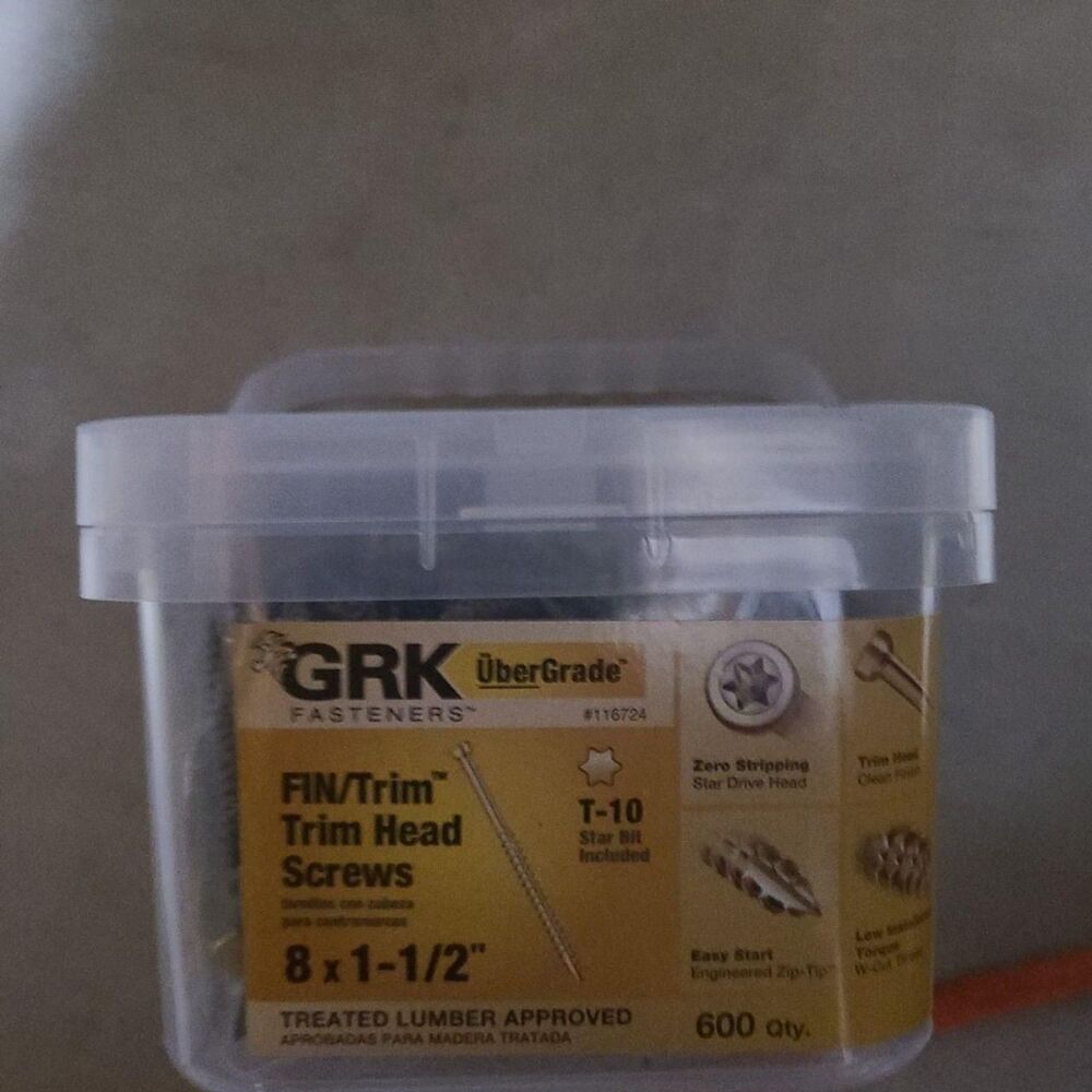 GRK Fasteners #8 x 1-1/2 in. Star Drive Trim Head Screw (600-Piece) 1300